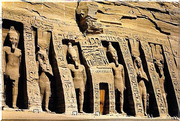 Wall of an Egyptian temple