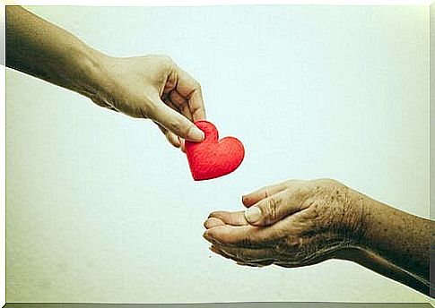 Heart is passed from hand to hand