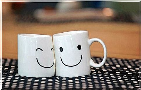 Smiling cups