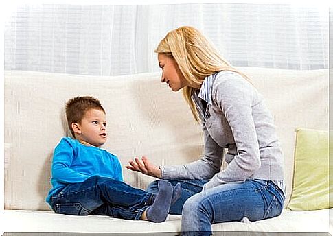 Mother speaks to her son without demanding blind obedience