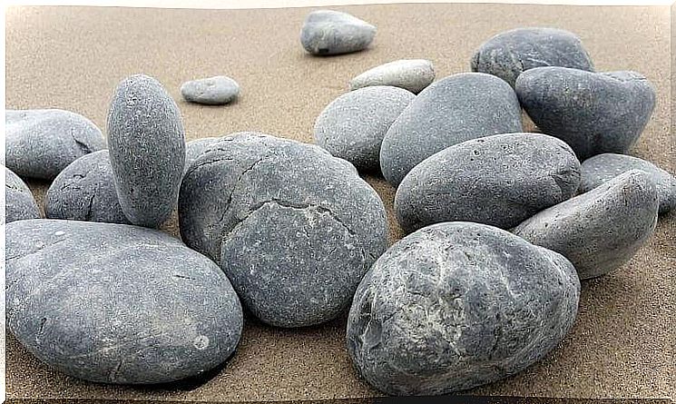 Big stones on the beach